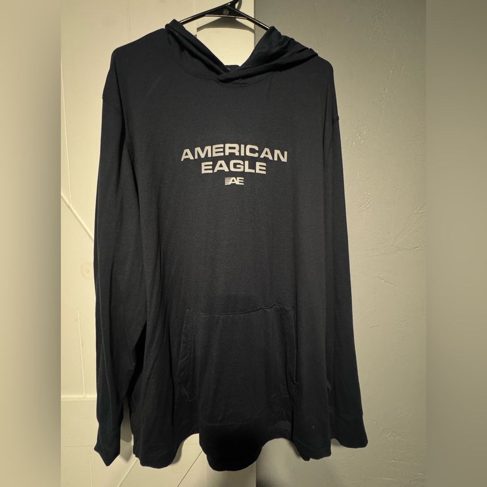 American Eagle Black Hoodie DriFit shirt